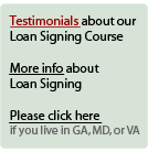 testimonials and loan signing